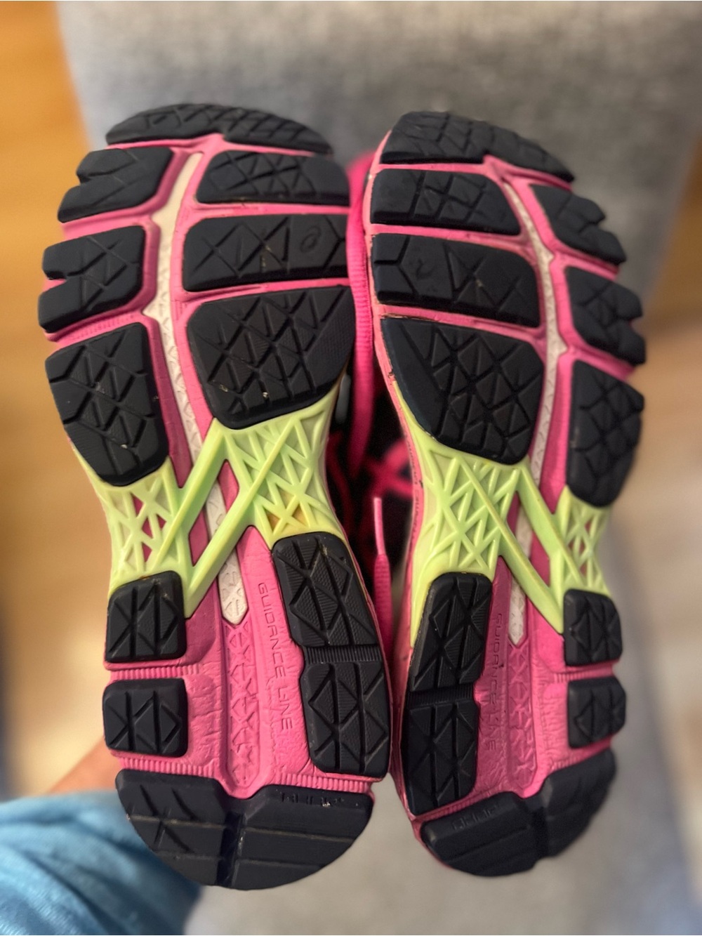 ASICS Gel Kayano 22 Indigo Blue/Pink Glow Pistachio Sneakers - Picture 7 of 9
